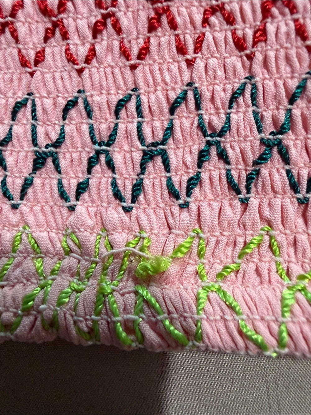 Lovers + Friends Pink Smocked Off-Shoulder Crop Top - Picture 9 of 9